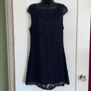 Cotton On Embroidered Navy Dress